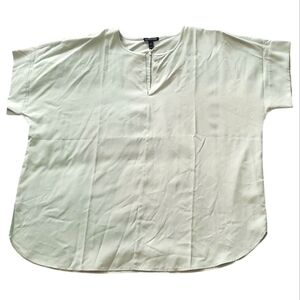 Eileen Fisher Women's Light Green Short Sleeve Top
